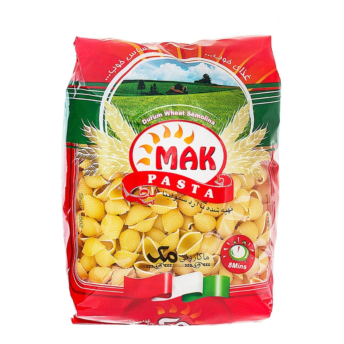 ماکارانی شلز 500 گرمی مک